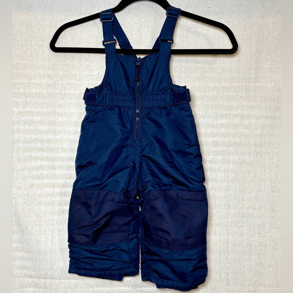 CAT & JACK Baby Toddler Snow Bib Ski Pants Size 12M Navy Insulated Adjustable